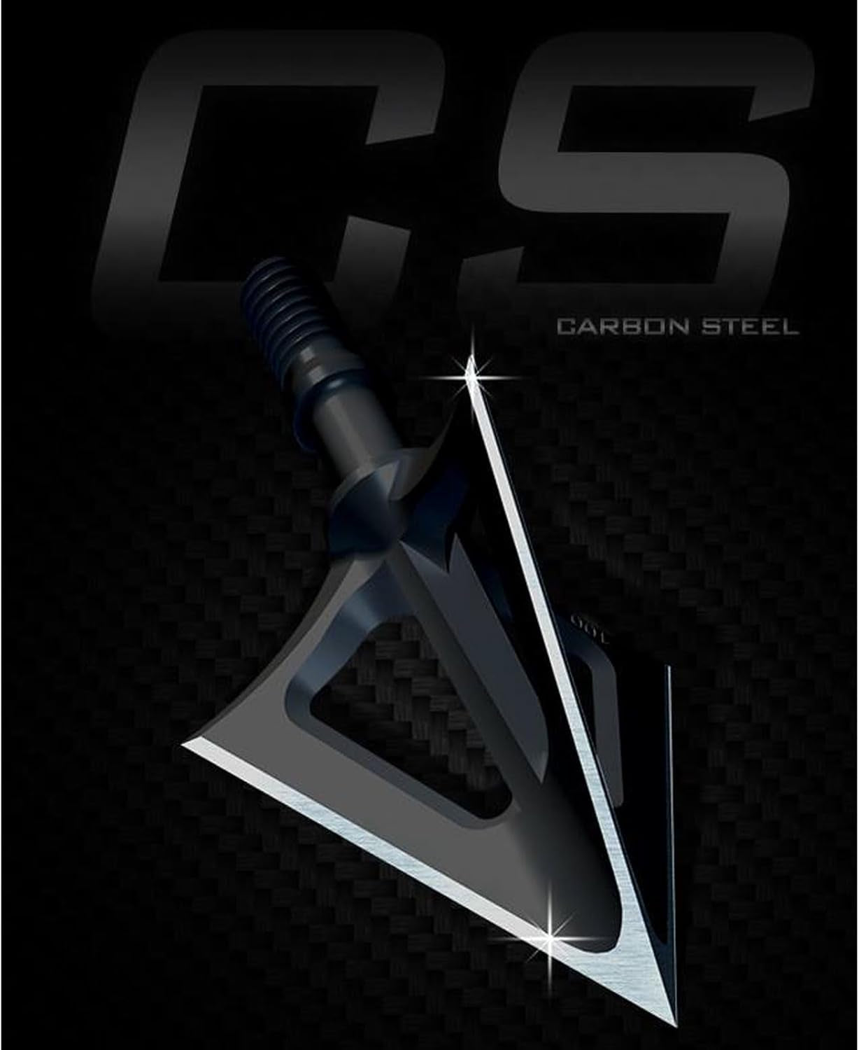 G5 Montec CS Archery Hunting Durable Sharp Fixed Blades Carbon Steel 100 Grain 1 1/16" Cutting Diameter Screw-In Broadheads for Bow Arrows - Pack of 3
