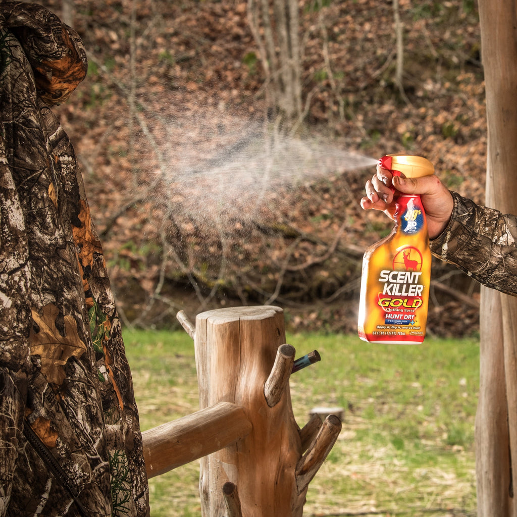Wildlife Research Center Scent Killer Gold Spray & Refill (48 FL OZ) – Hunting Scent Elimination Combo