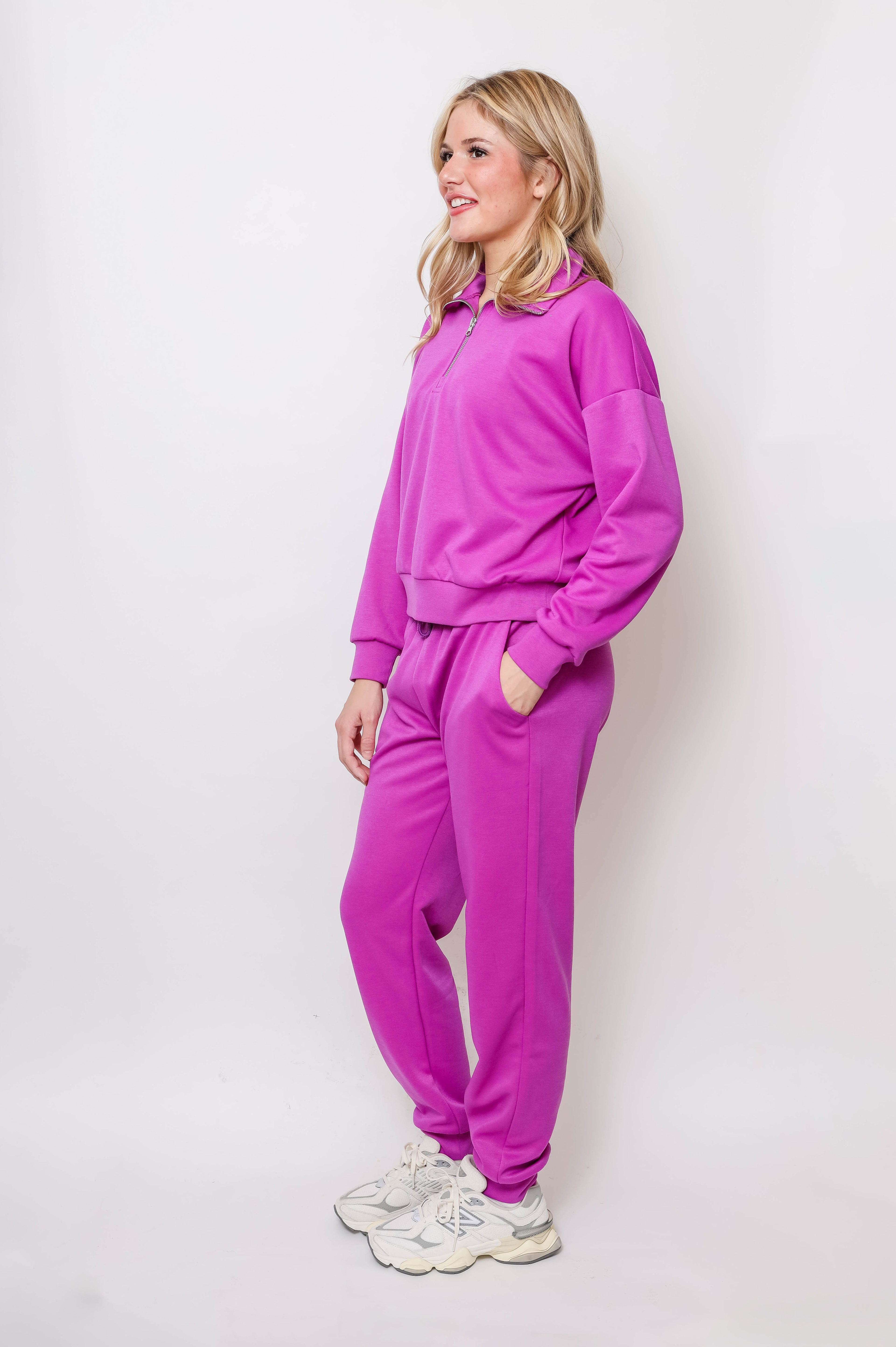Women's Quarter-Zip Pullover & Jogger Set - 3Sons Sports & Fitness
