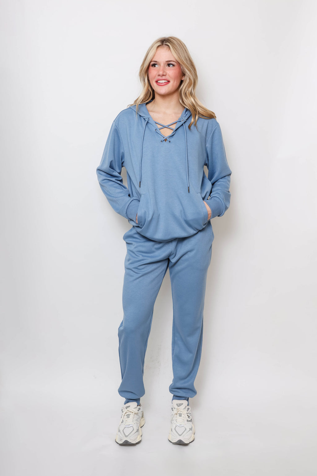 Women's Lace-Up Hoodie & Jogger UltraTech Set - 3Sons Sports & Fitness