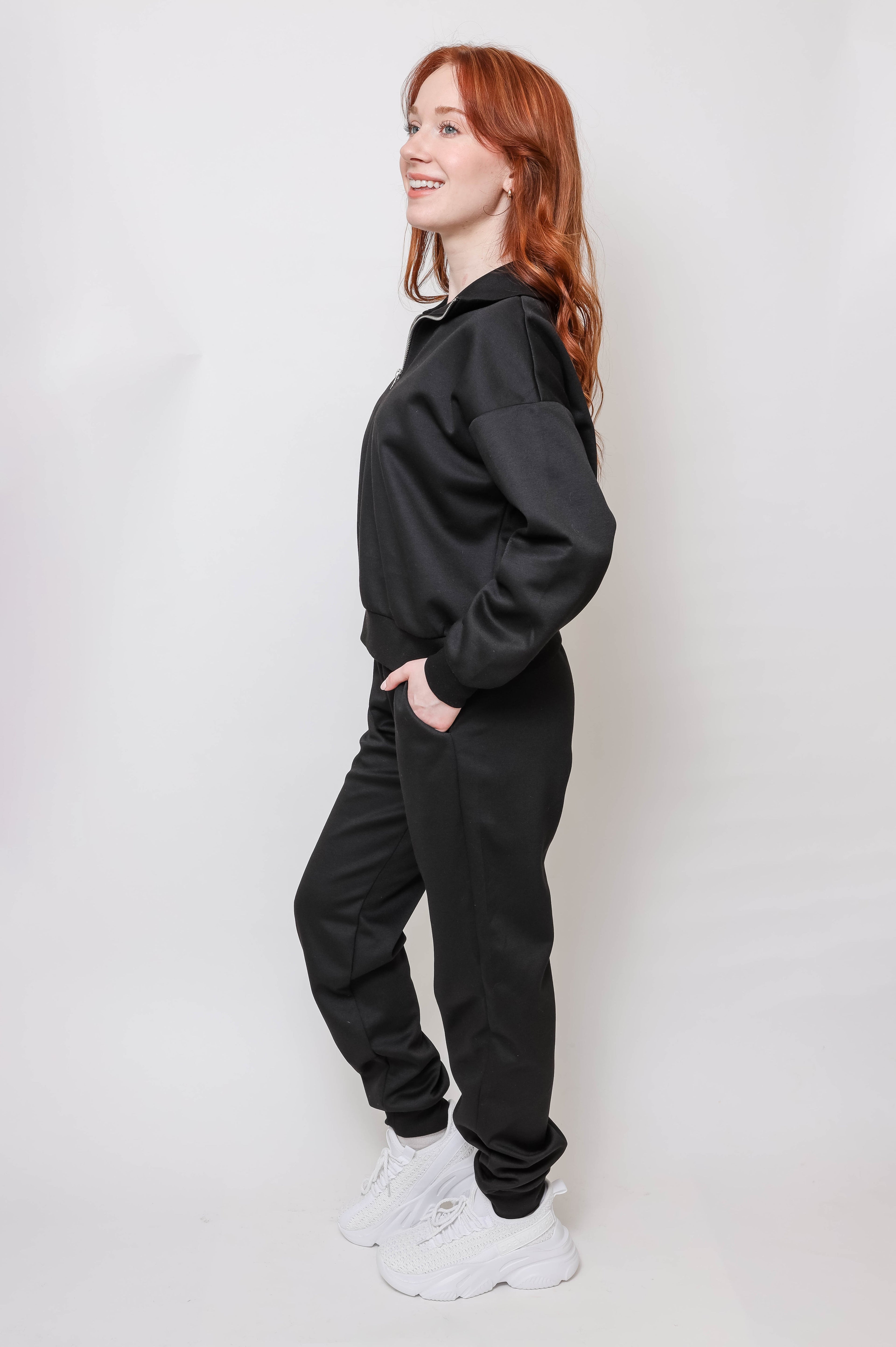 Women's Quarter-Zip Pullover & Jogger Set - 3Sons Sports & Fitness