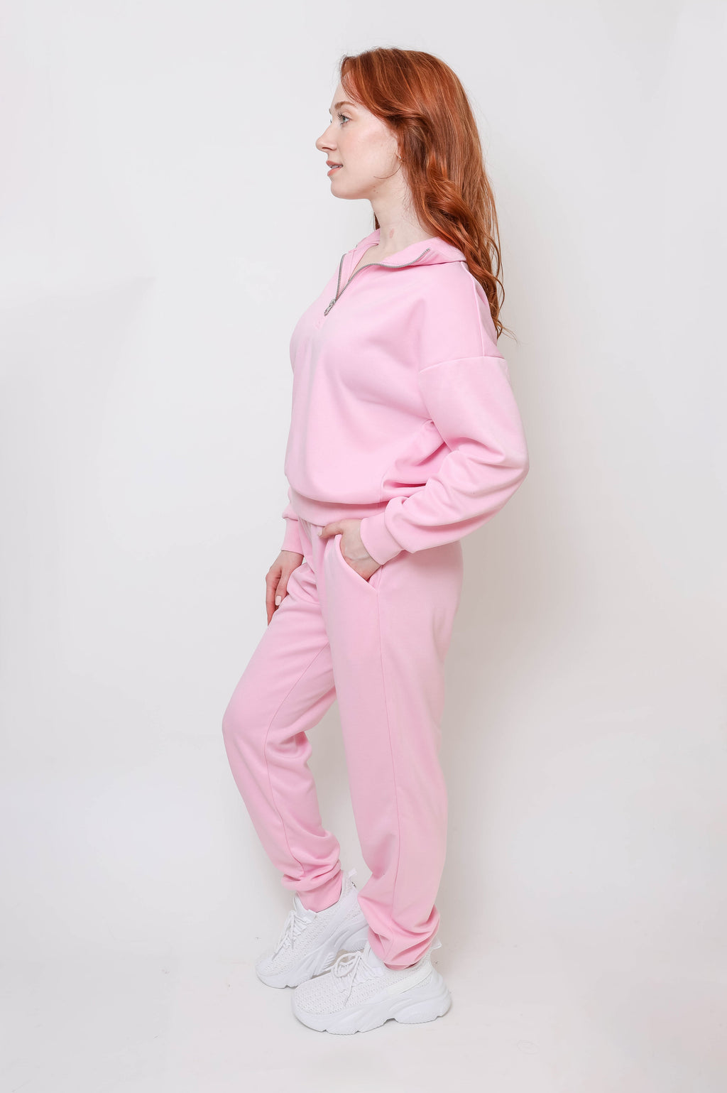 Women's Quarter-Zip Pullover & Jogger Set - 3Sons Sports & Fitness