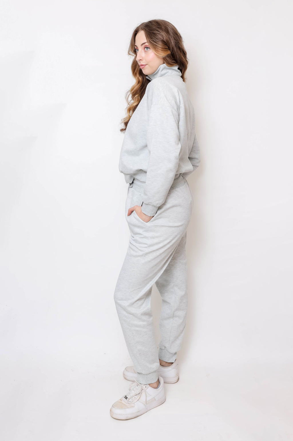 Women's Quarter-Zip Pullover & Jogger Set - 3Sons Sports & Fitness