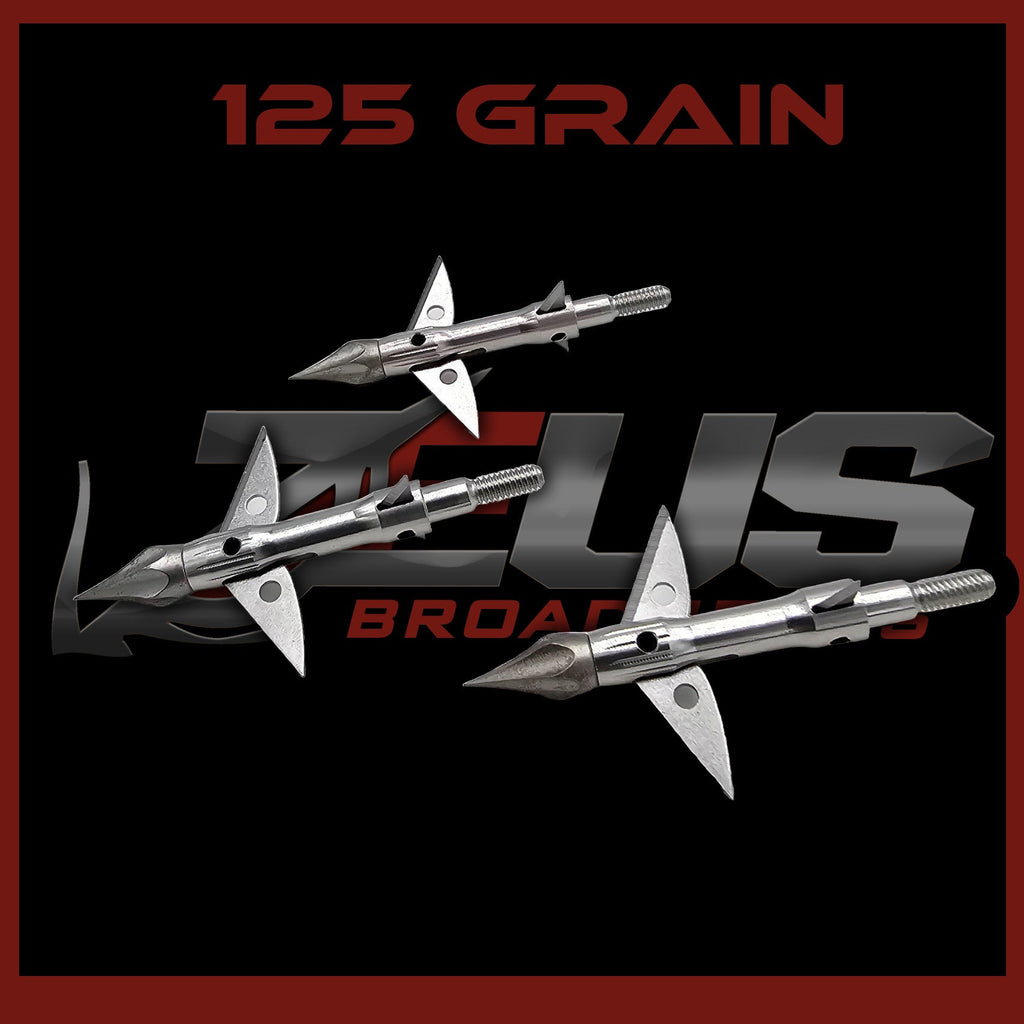 ZEUS BROADHEADS 100GR OR 125GR (3 PACK) - 3Sons Sports & Fitness