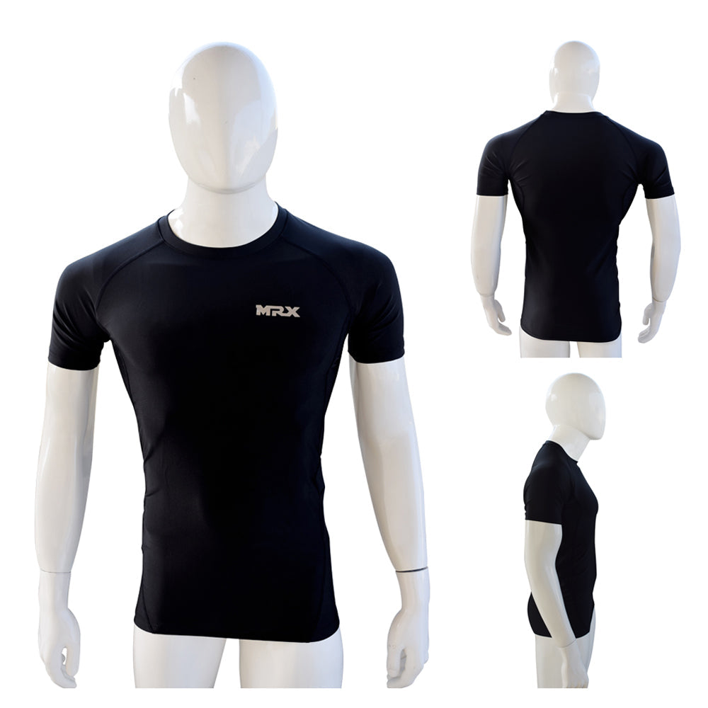 Men's Compression Rash Guard — Short & Long Sleeve Gym Base Layer