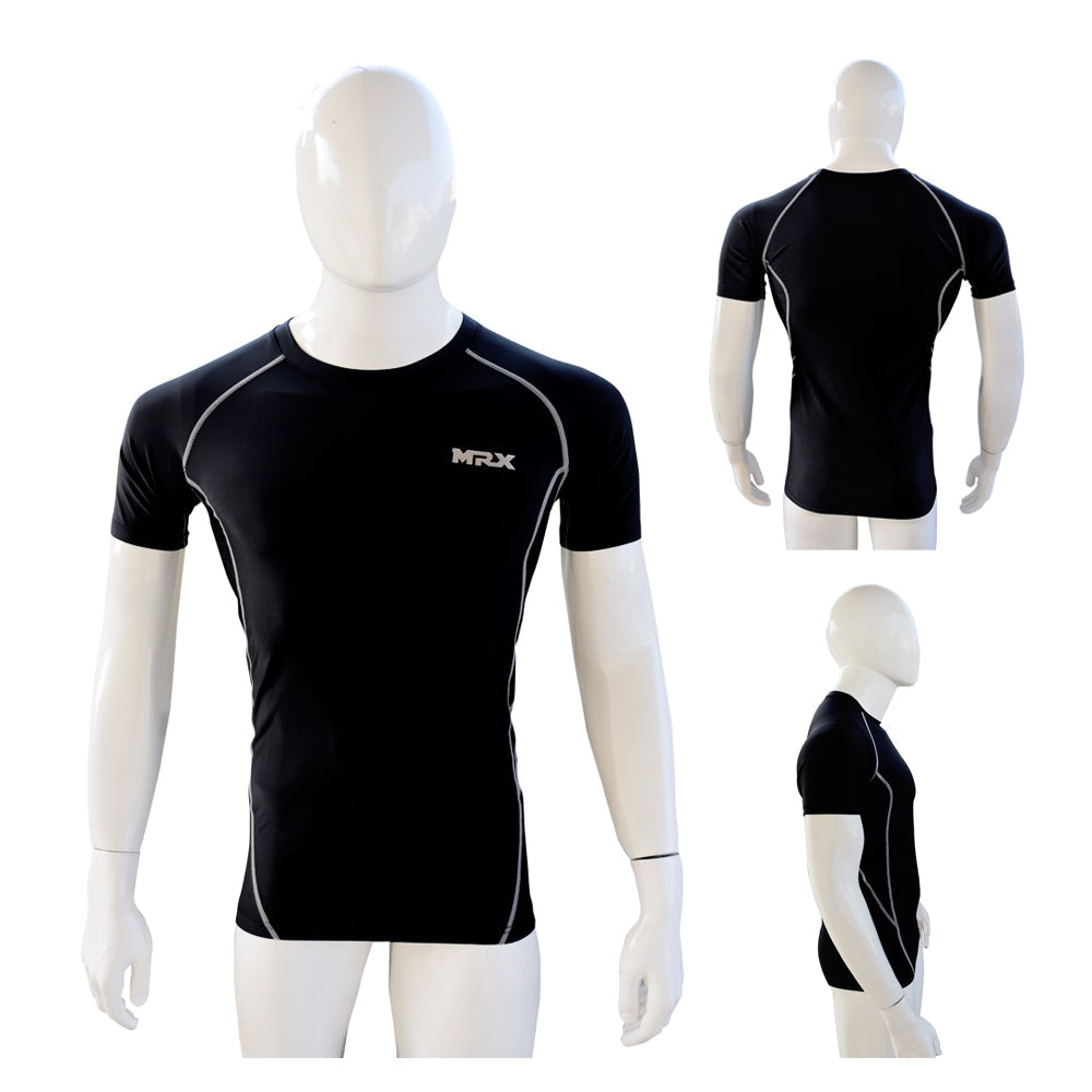 Men's Compression Rash Guard — Short & Long Sleeve Gym Base Layer