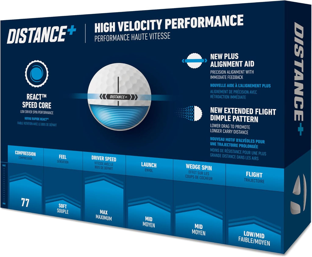 Taylormade 2025 Golf Distance+ Golf Balls