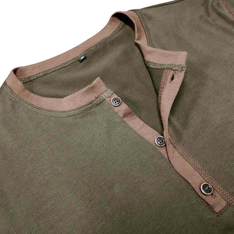 Men's Summer Polo Shirt with Button V-Neck, Short-sleeved