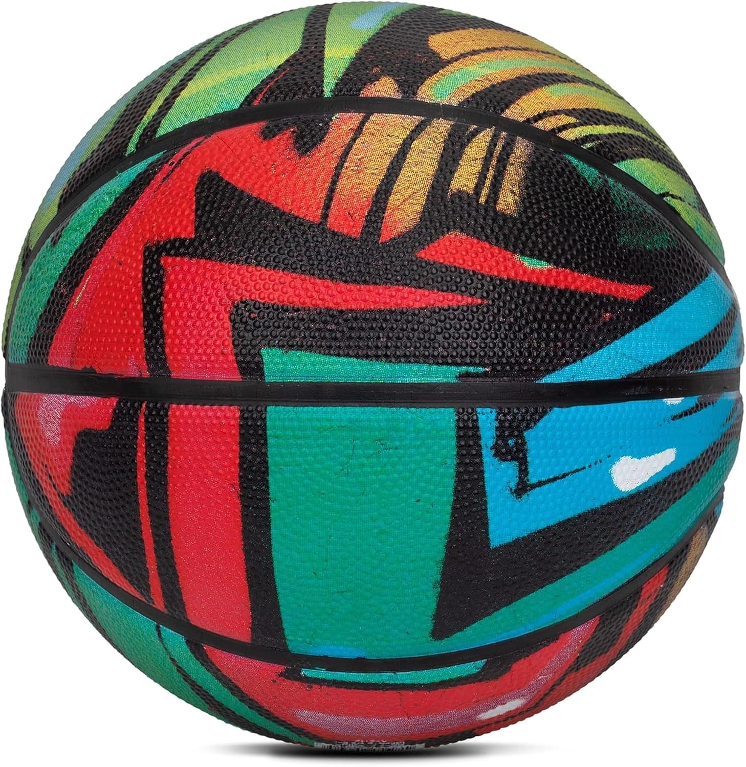 AND1 Chaos Basketball: Official Regulation Size 7 (29.5 Inches) Rubber - Deep Channel Construction Streetball, Made for Indoor Outdoor Basketball Games