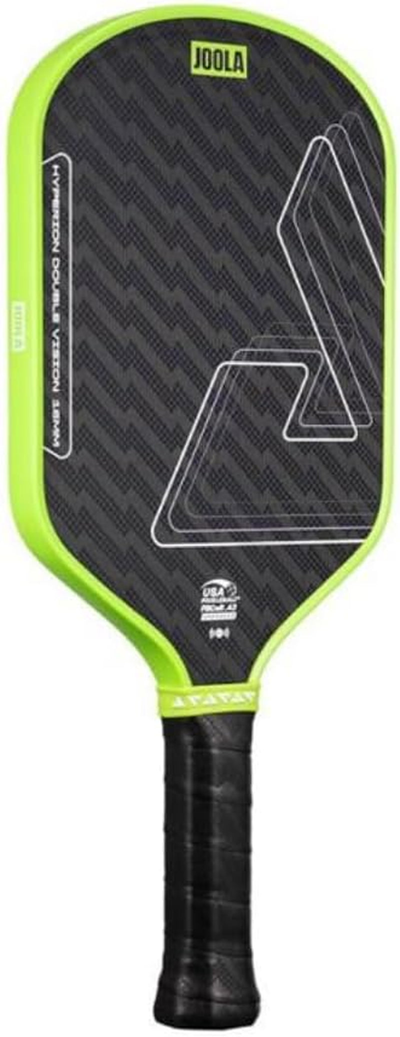 JOOLA Double Vision 16Mm Pickleball Paddle - Signature and Standard Shape - Aramid Surface for Softer Responsive Touch - SK Film for Reduce Vibration - USAP Approved - NFC Chip Enabled