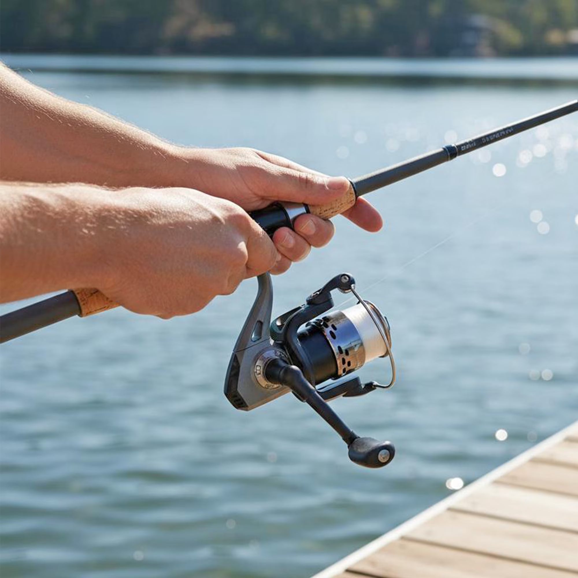(3 Pack) Ozark Trail Composite Telescopic Fishing Rod and Reel Combo with Baits for Adults, Teens, and Kids, 6' 6", Gray