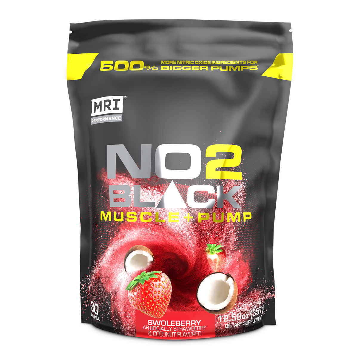 MRI Performance NO2 Black Muscle + Pump Nitric Oxide (30 servings) - 3Sons Sports & Fitness