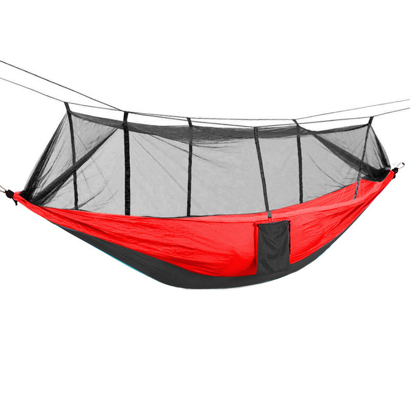 Mosquito Net Camping Hammock with Parachute Cloth