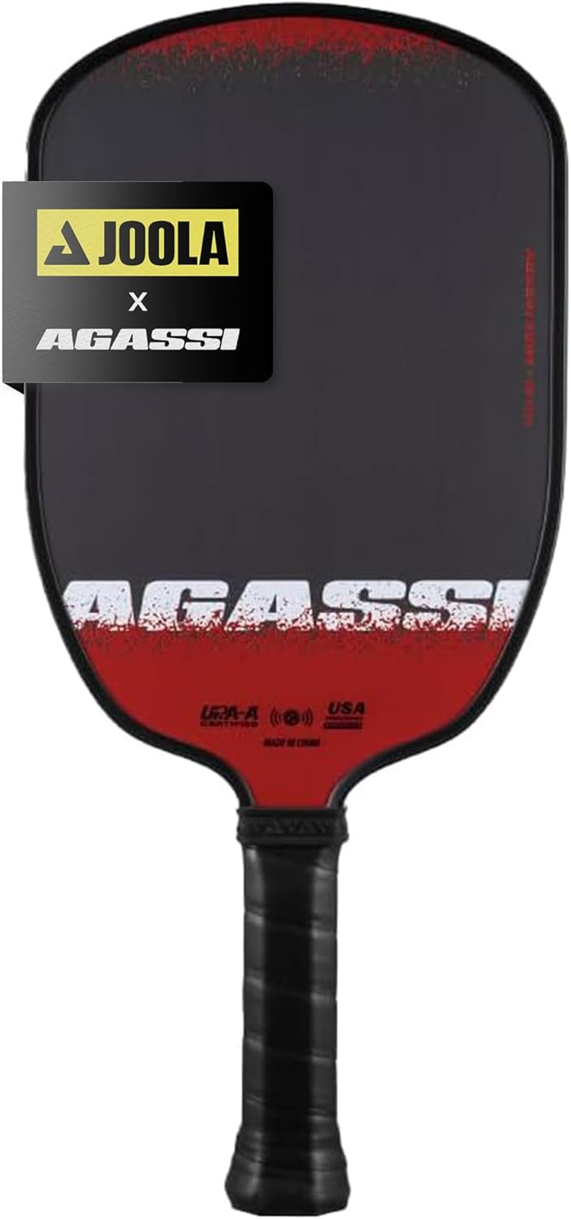 JOOLA GRAF Edge 16Mm Pickleball Paddle - Carbon Fiber Pickleball Racket for Increased Spin & Control - Agassi Shape for Power & Precision - UPA-A Certified - USAP Approved - NFC Chip Enabled