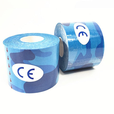 2Size Kinesiology Tape Athletic Tape Sport Recovery Tape Strapping Gym Fitness Tennis Running Knee Muscle Protector Scissor - 3Sons Sports & Fitness