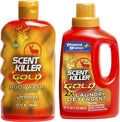 Scent Killer Gold Body Wash and Shampoo, (12-Ounce), Multi&Wildlife Research 1249 Gold Clothing Wash Scent Killer 32 OZ