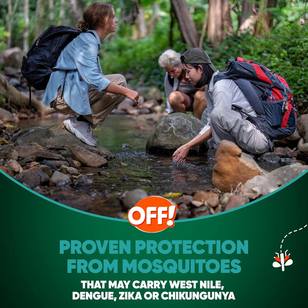 OFF! Deep Woods Max Insect Repellent, Mosquito & Tick Aerosol Bug Spray with 20% Picaridin, Long Lasting Deet-Free Protection for up to 10 Hours 7.5 Oz