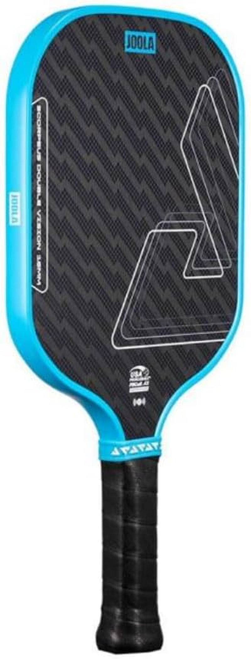 JOOLA Double Vision 16Mm Pickleball Paddle - Signature and Standard Shape - Aramid Surface for Softer Responsive Touch - SK Film for Reduce Vibration - USAP Approved - NFC Chip Enabled