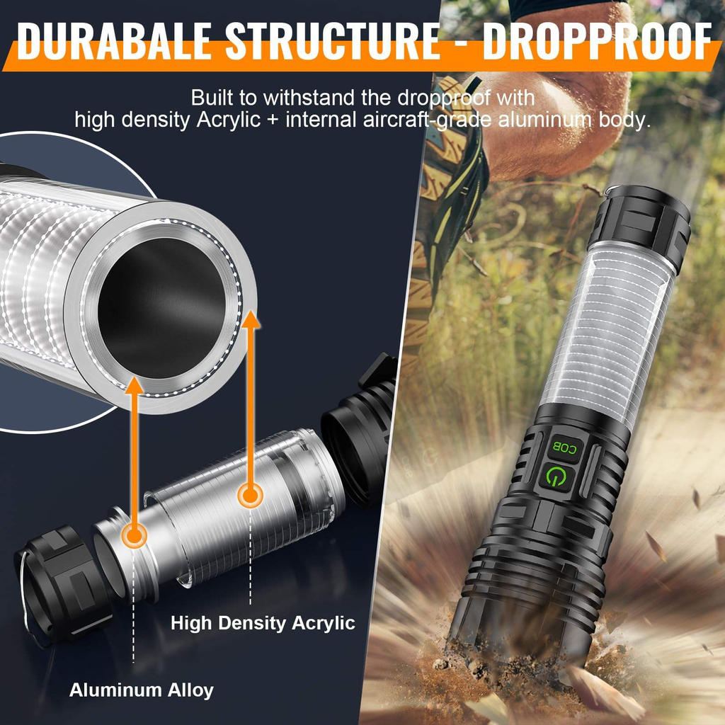 Powerlite 3 in 1 Rechargeable Flashlight - 3Sons Sports & Fitness