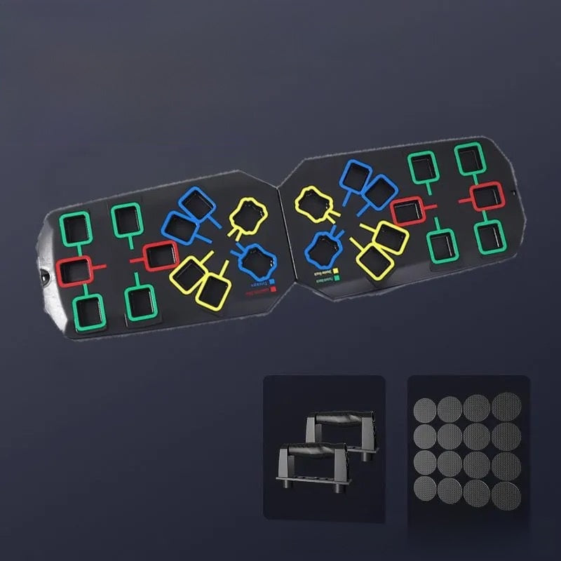 Foldable Multi-Functional Push-Up Board for Home Fitness
