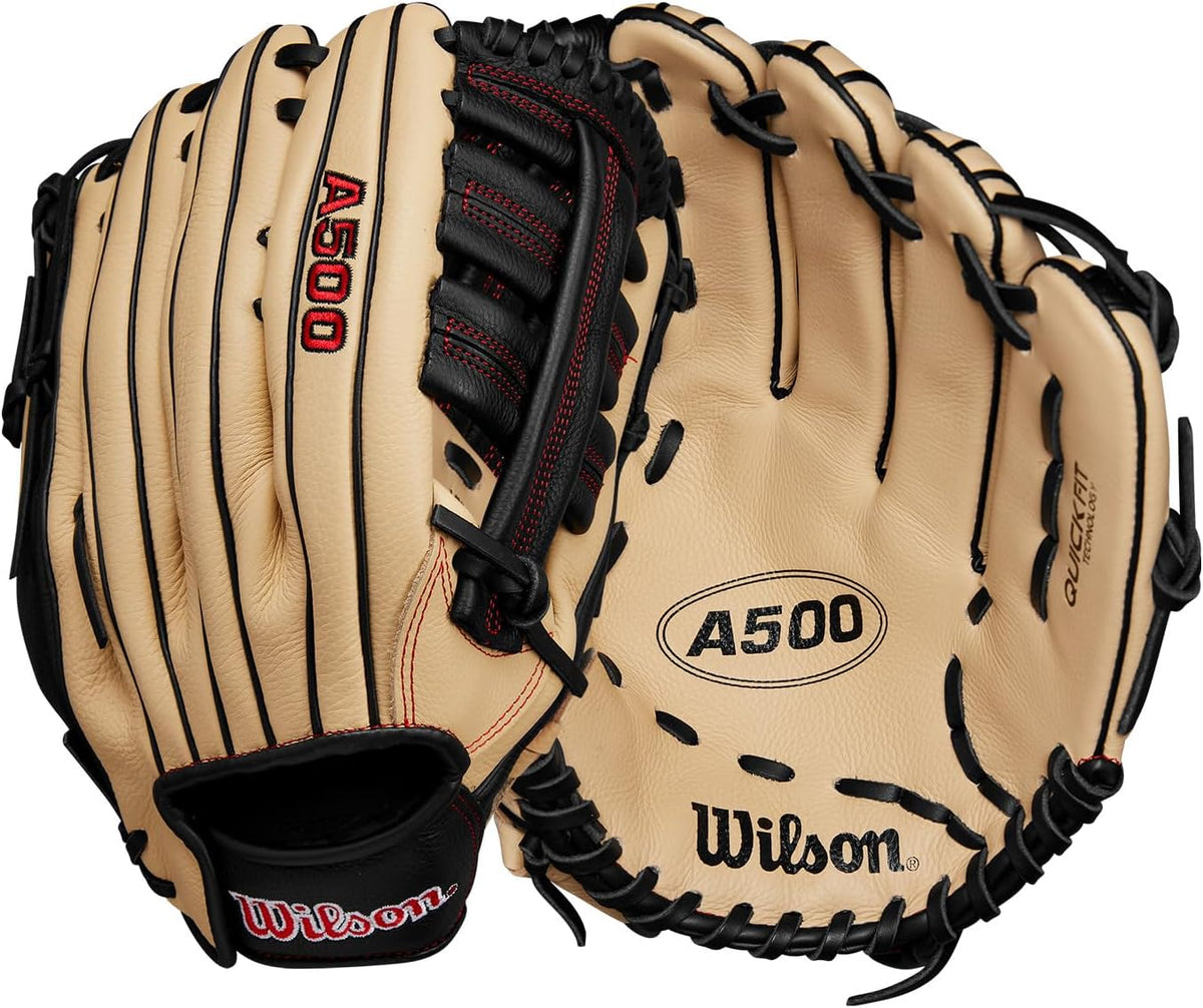 Wilson | A500 | Adult + Youth Baseball Glove + Mitt | Sizes 10.5" - 12.5" | Right + Left Hand Throw | Multiple Styles