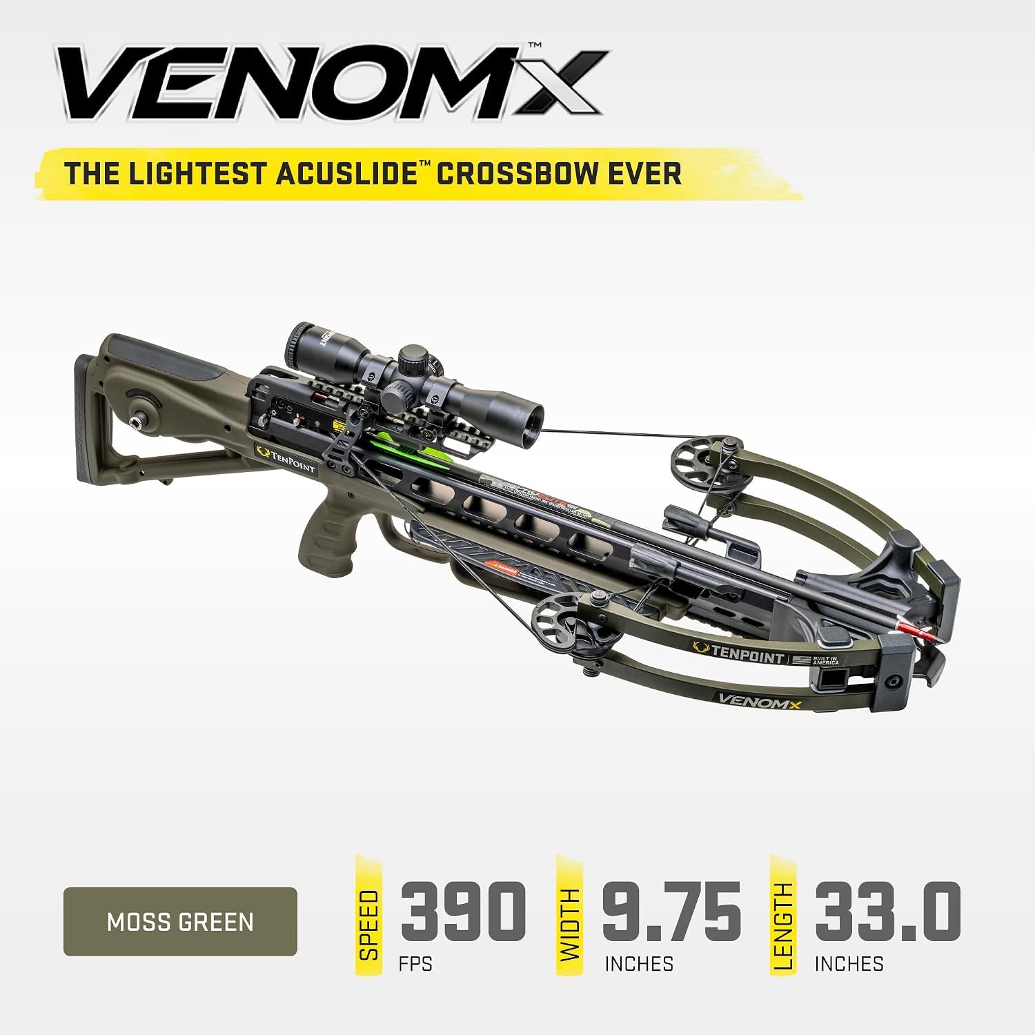 Tenpoint Venom X - 390 FPS - Lightest Acuslide Bow Ever
