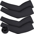 Skylety 4 Pieces Thermal Arm Warmer Compression Arm Sleeve for Men Women Winter Outdoor Activities Cycling Basketball Running