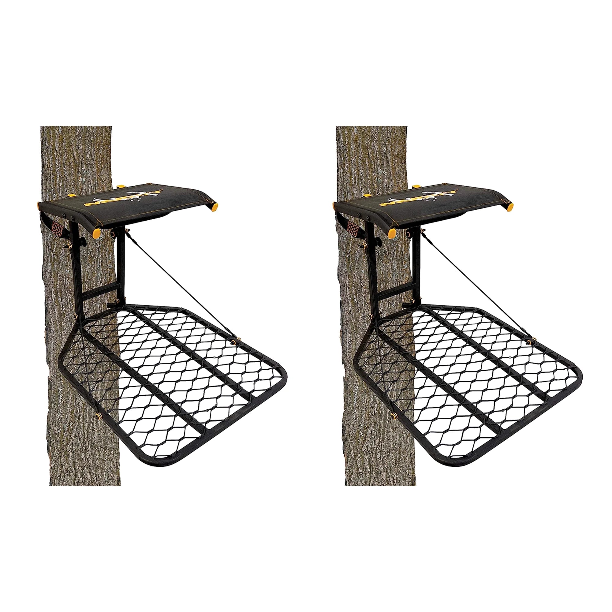 Muddy the Boss Wide Stance Hang on 1 Person Hunting Tree Stand (2 Pack)