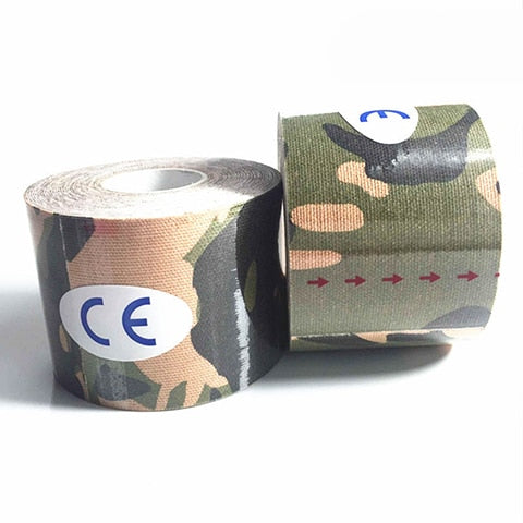 2Size Kinesiology Tape Athletic Tape Sport Recovery Tape Strapping Gym Fitness Tennis Running Knee Muscle Protector Scissor - 3Sons Sports & Fitness