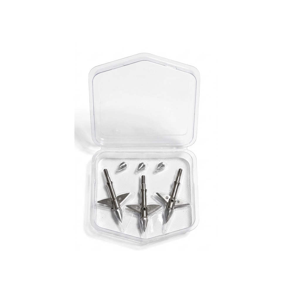 ZEUS TITANIUM  BROADHEADS (3 PACK) PLUS PRACTICE HEAD-COMES WITH BOTH 100/125 GR TIPS - 3Sons Sports & Fitness