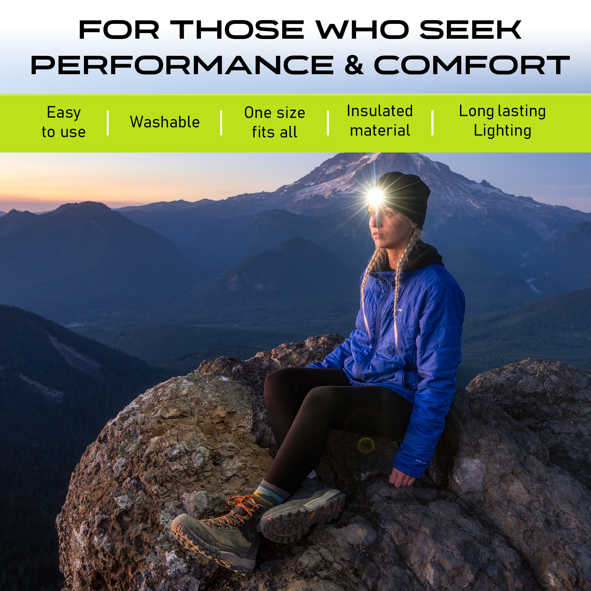 POWERCAP 2.5 Rechargeable LED Lighted Headlamp Beanies - 3Sons Sports & Fitness