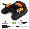 Inflatable Float Tube with Adjustable Fishing Rod Holder and Fish Hook Stator - 3Sons Sports & Fitness