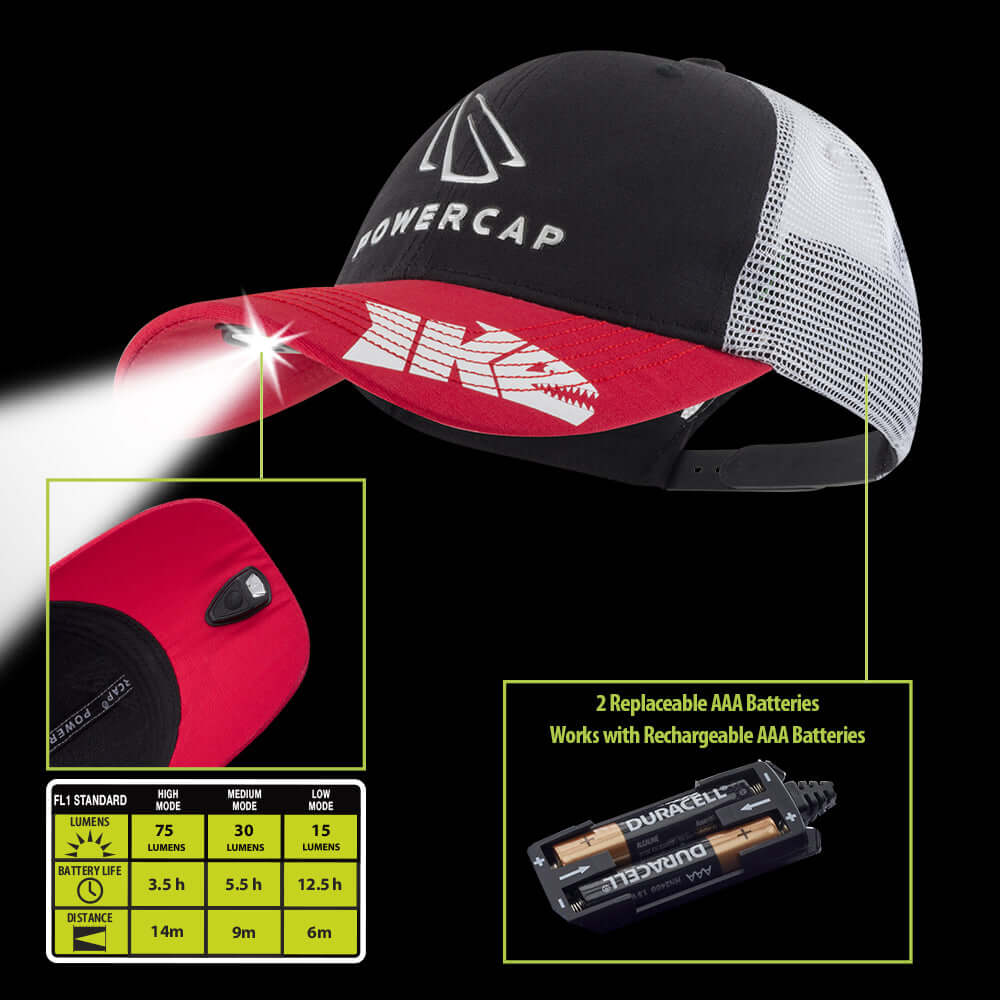 POWERCAP 2.0 Mike Iaconelli Pro Series Fishing LED Lighted Headlamp Hat - 3Sons Sports & Fitness