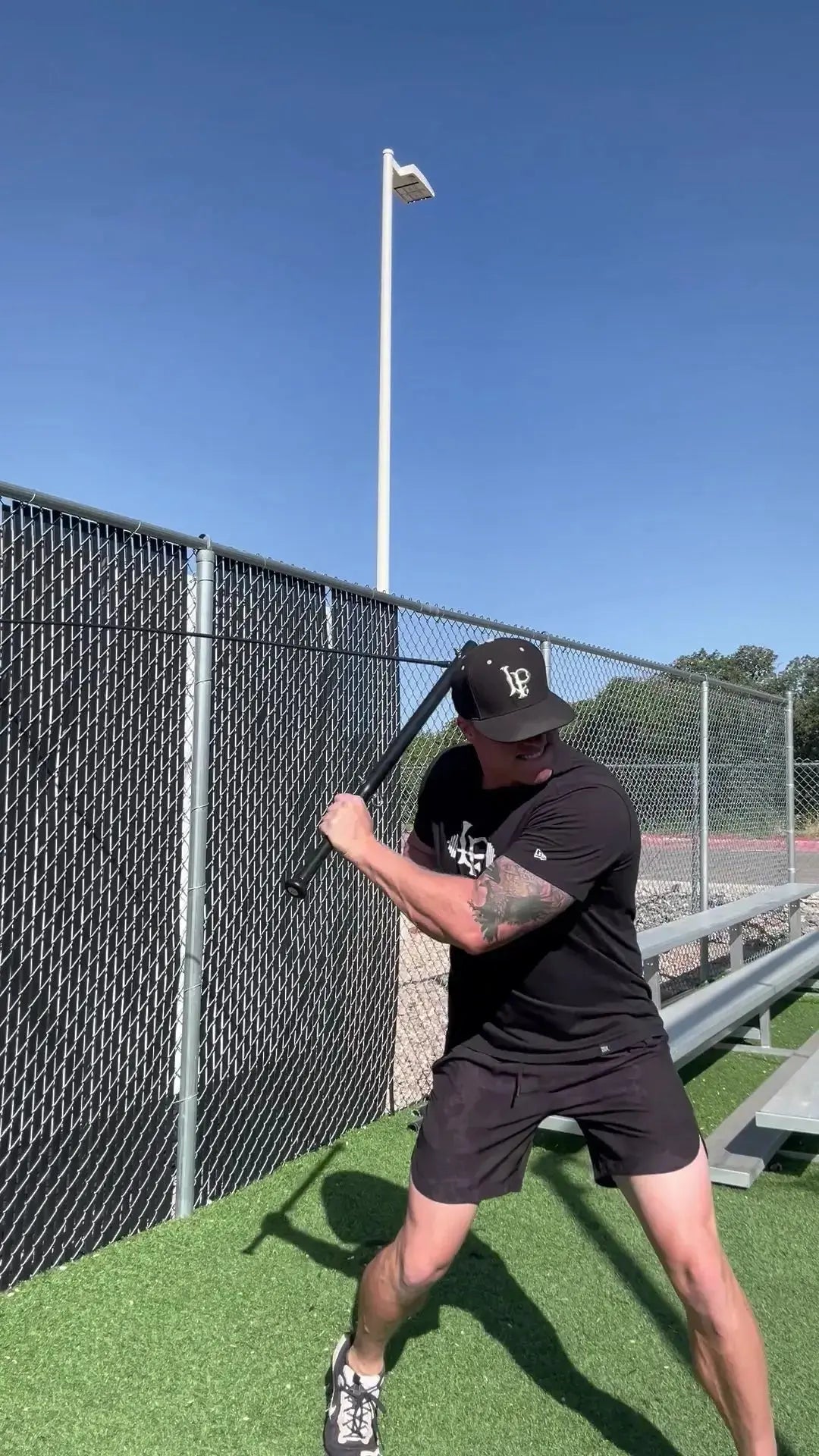 Baseball & Softball Swing Trainer – New Power Swing Pro Bat - 2 attachment points