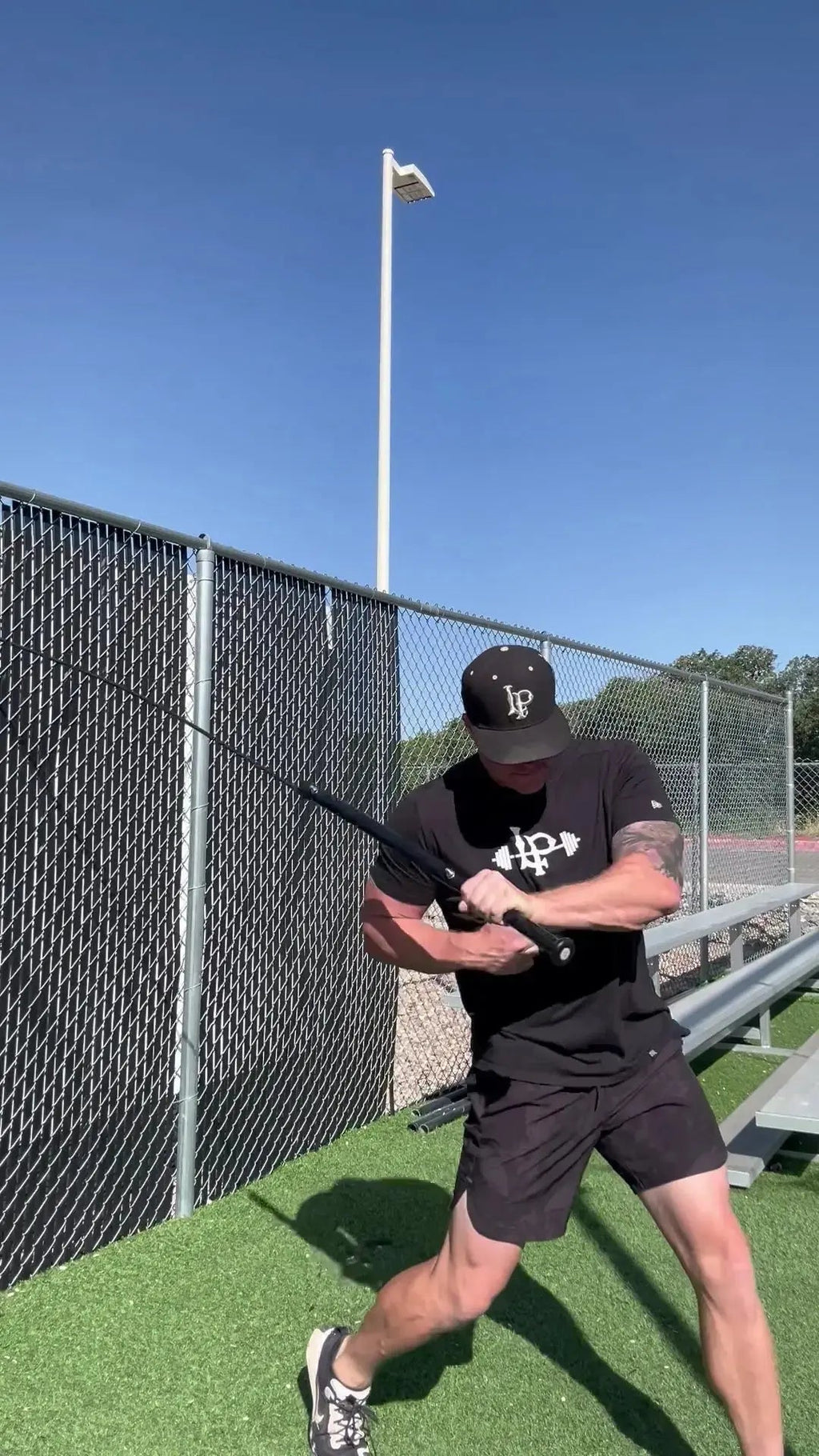 Baseball & Softball Swing Trainer – New Power Swing Pro Bat - 2 attachment points