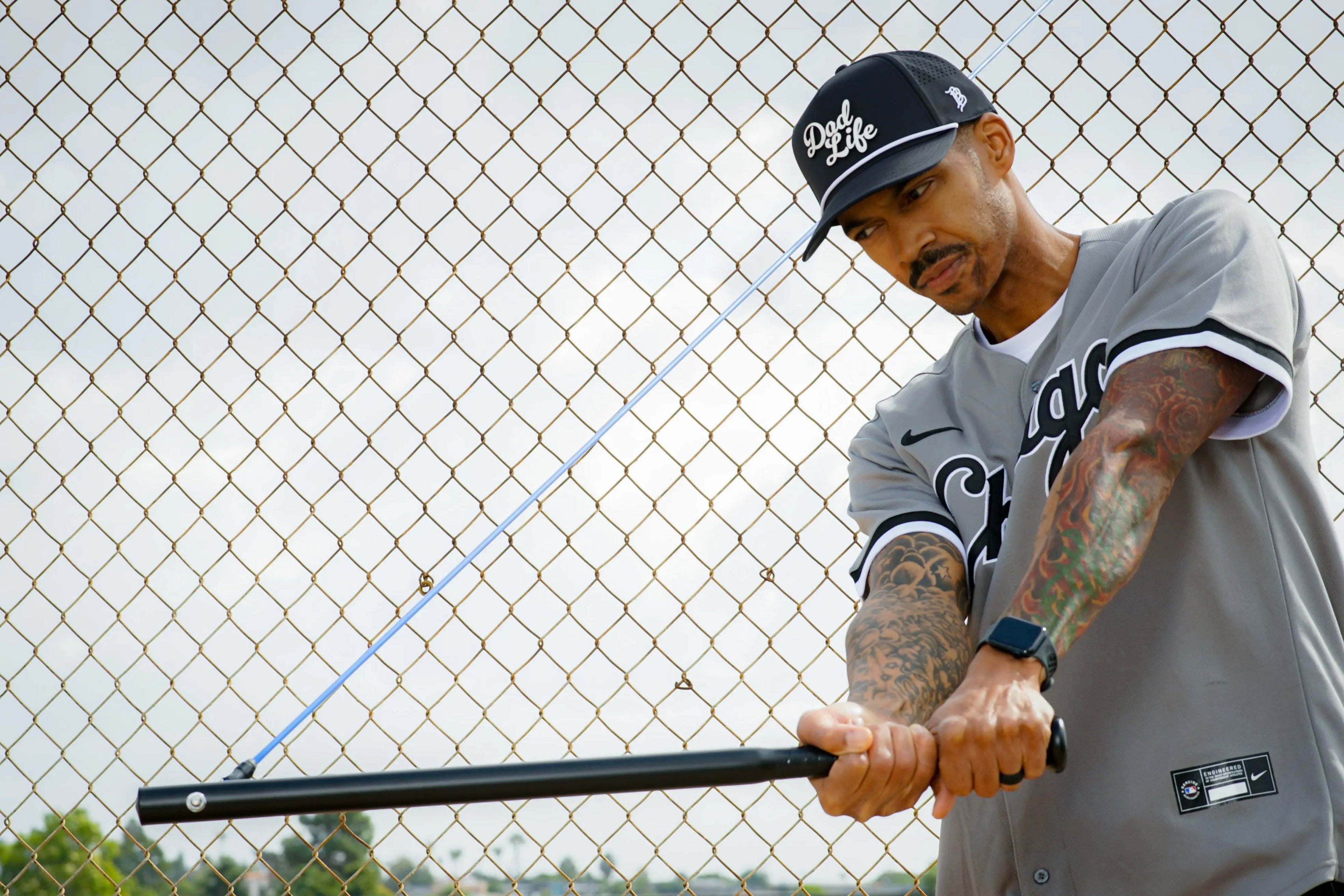 Baseball & Softball Swing Trainer – New Power Swing Pro Bat - 2 attachment points