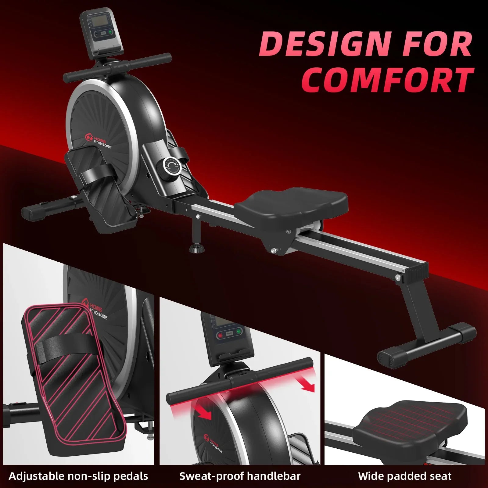 Botifly Magnetic Rowing Machine for Home Gym with Quiet Operation - 3Sons Sports & Fitness