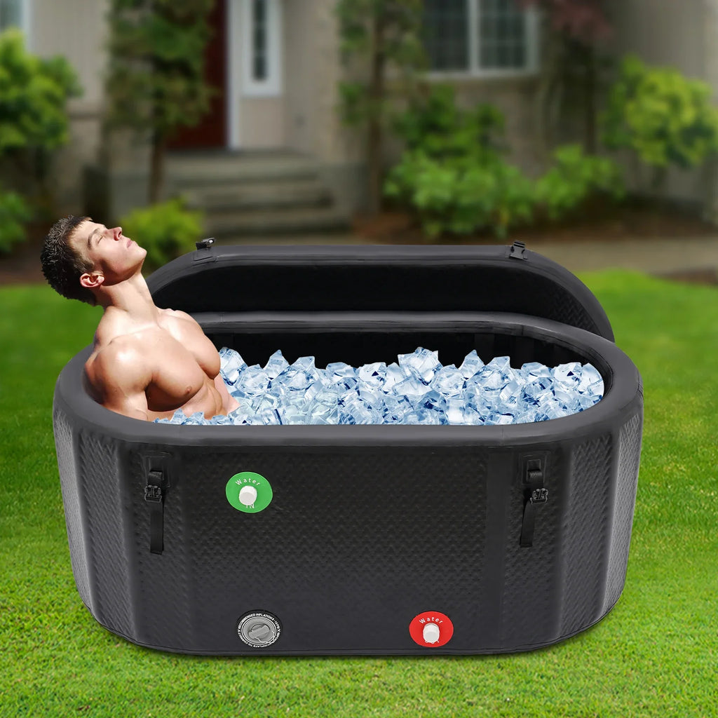 Inflatable Ice Bath For Athletes 370L With Pump Repair Kit - 3Sons Sports & Fitness