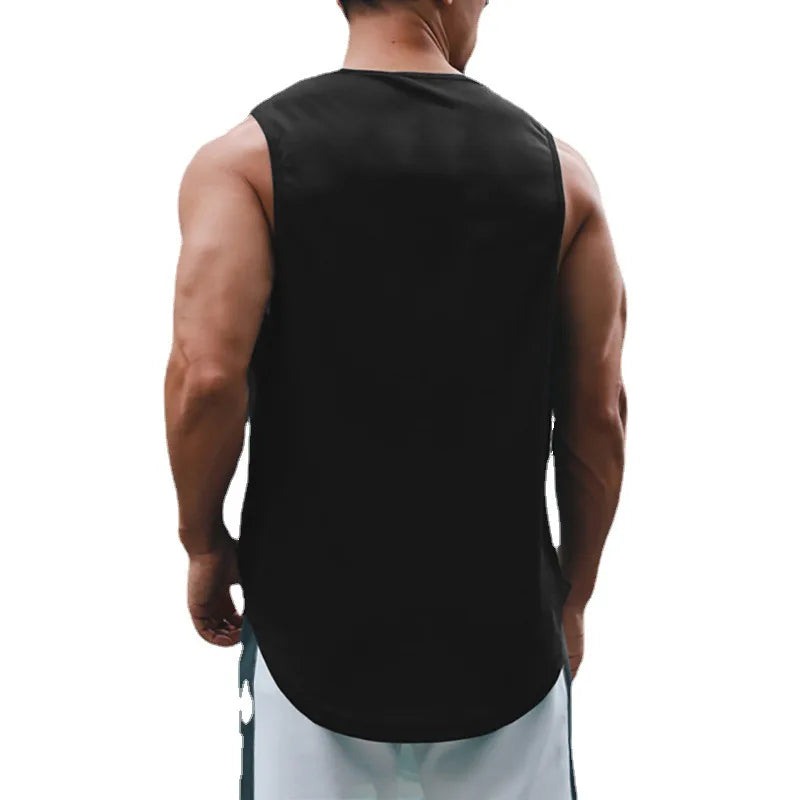 Men's Quick-Dry Gym Tank Top — Loose Sleeveless Training Vest