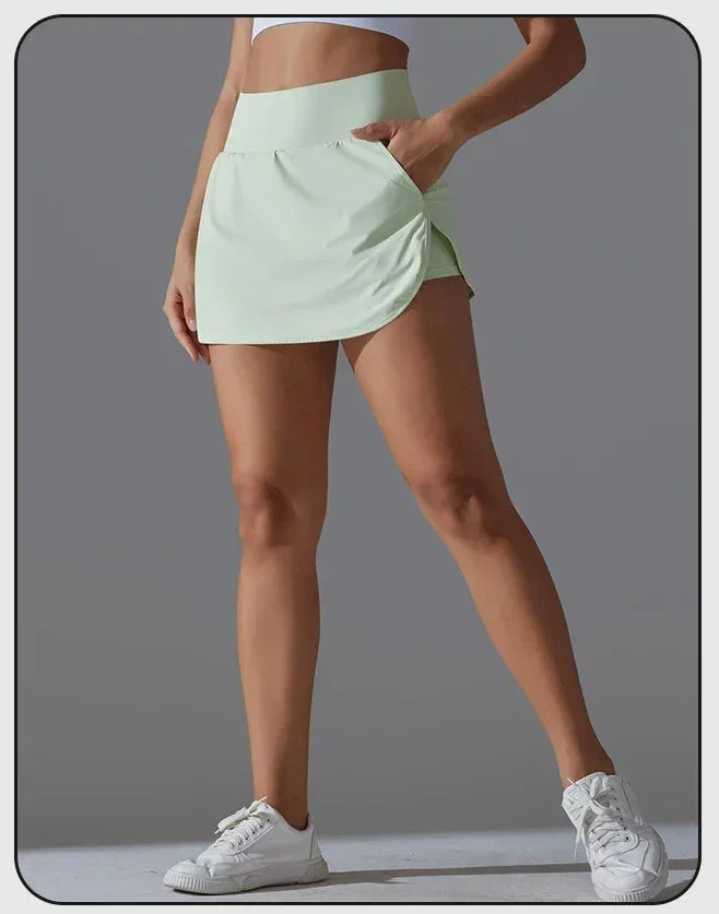 Women's High-Waist Yoga Shorts with Pockets — Gym Sportswear - 3Sons Sports & Fitness