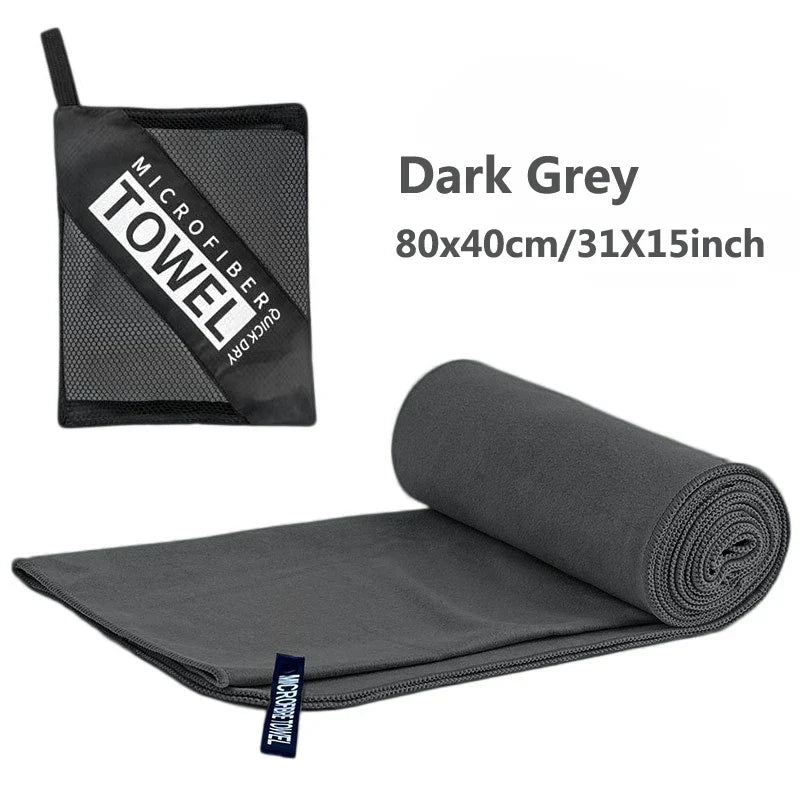 Quick-Dry Microfiber Travel Towel | 40x80cm Super Absorbent Camping & Gym Towel