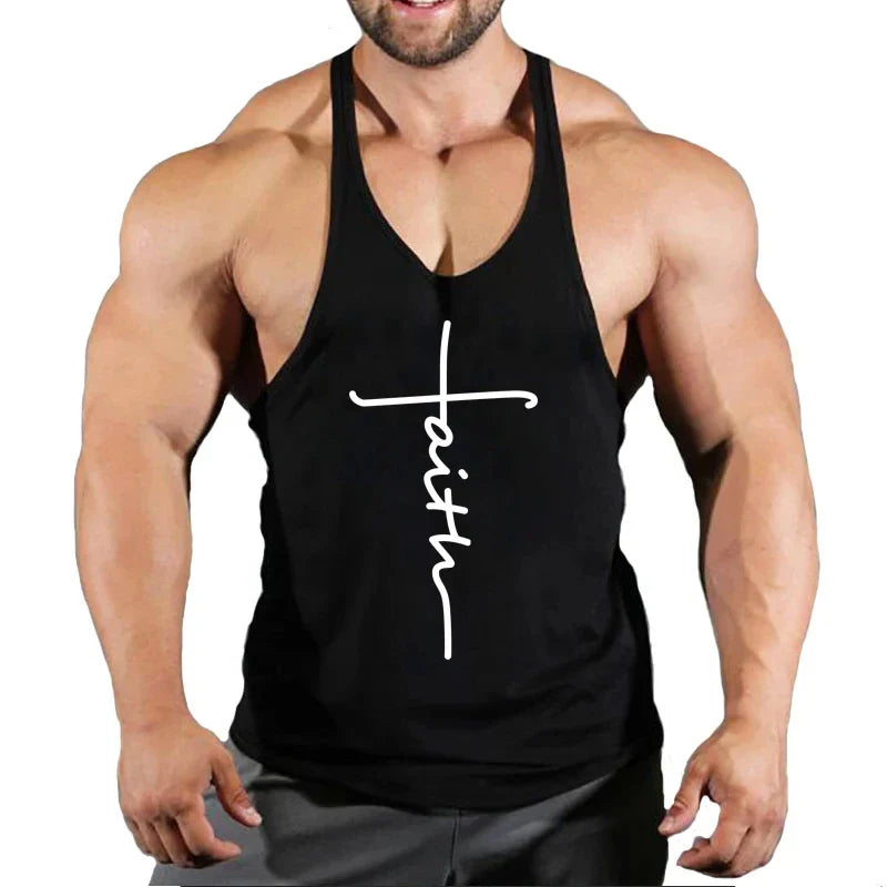 Men's Gym Stringer Singlet — Bodybuilding Muscle Tank Top