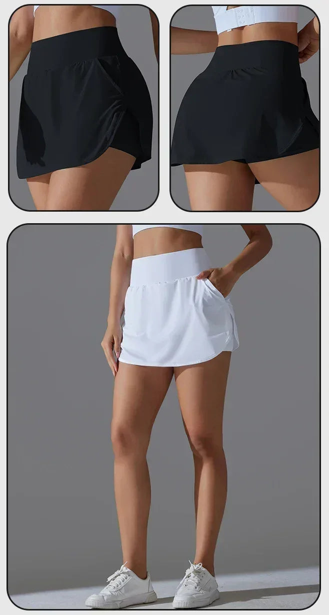 Women's High-Waist Yoga Shorts with Pockets — Gym Sportswear - 3Sons Sports & Fitness