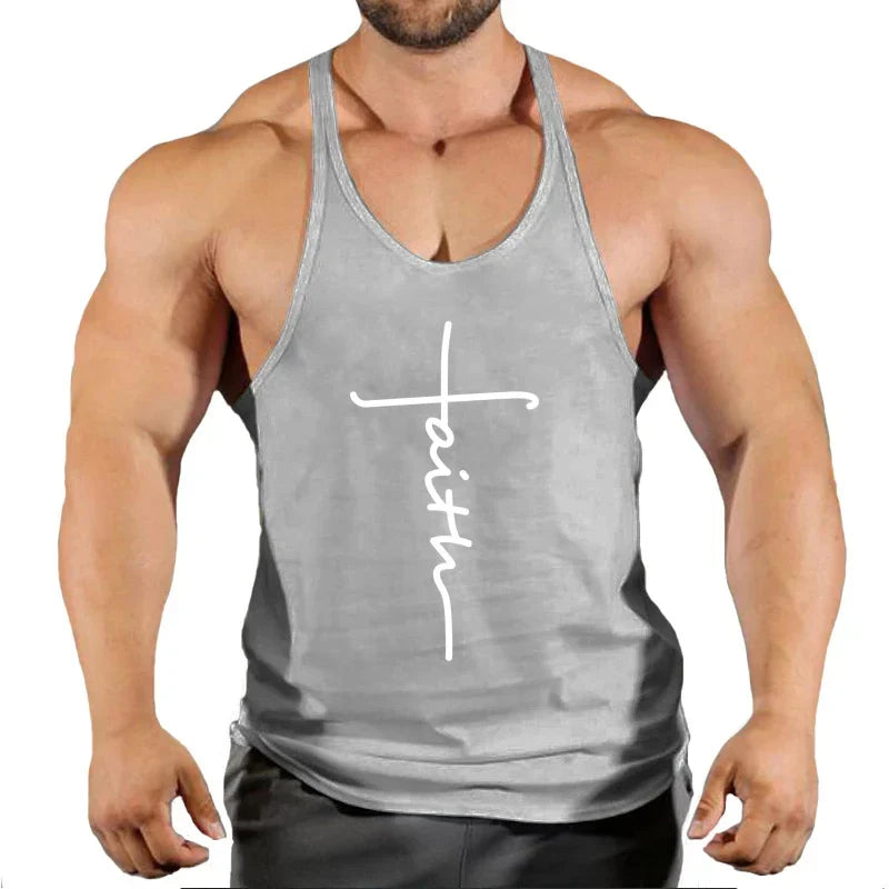 Men's Gym Stringer Singlet — Bodybuilding Muscle Tank Top