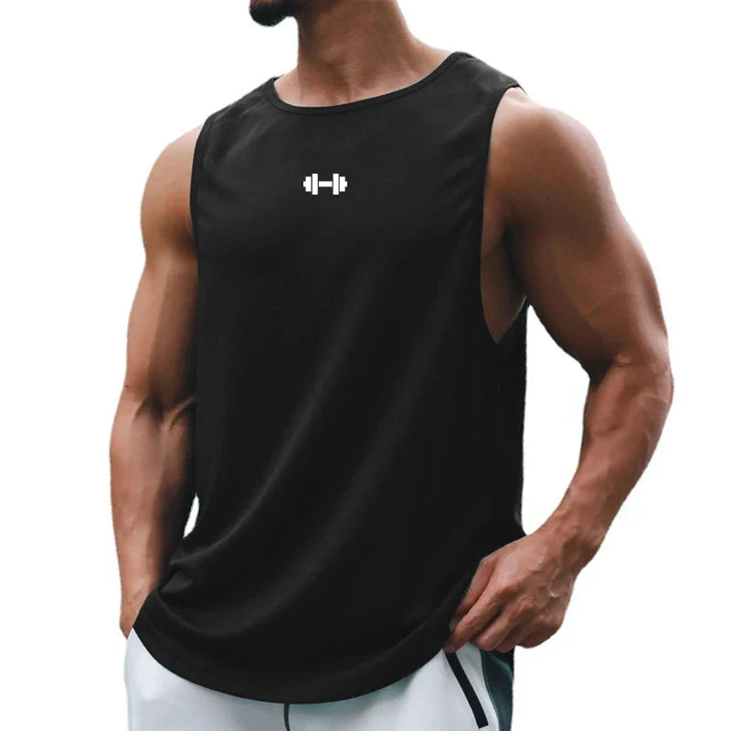 Men's Quick-Dry Gym Tank Top — Loose Sleeveless Training Vest