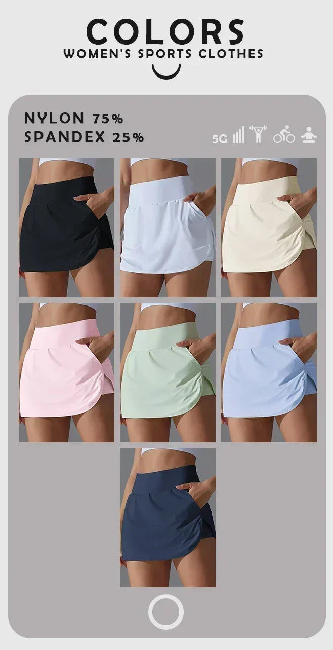 Women's High-Waist Yoga Shorts with Pockets — Gym Sportswear - 3Sons Sports & Fitness