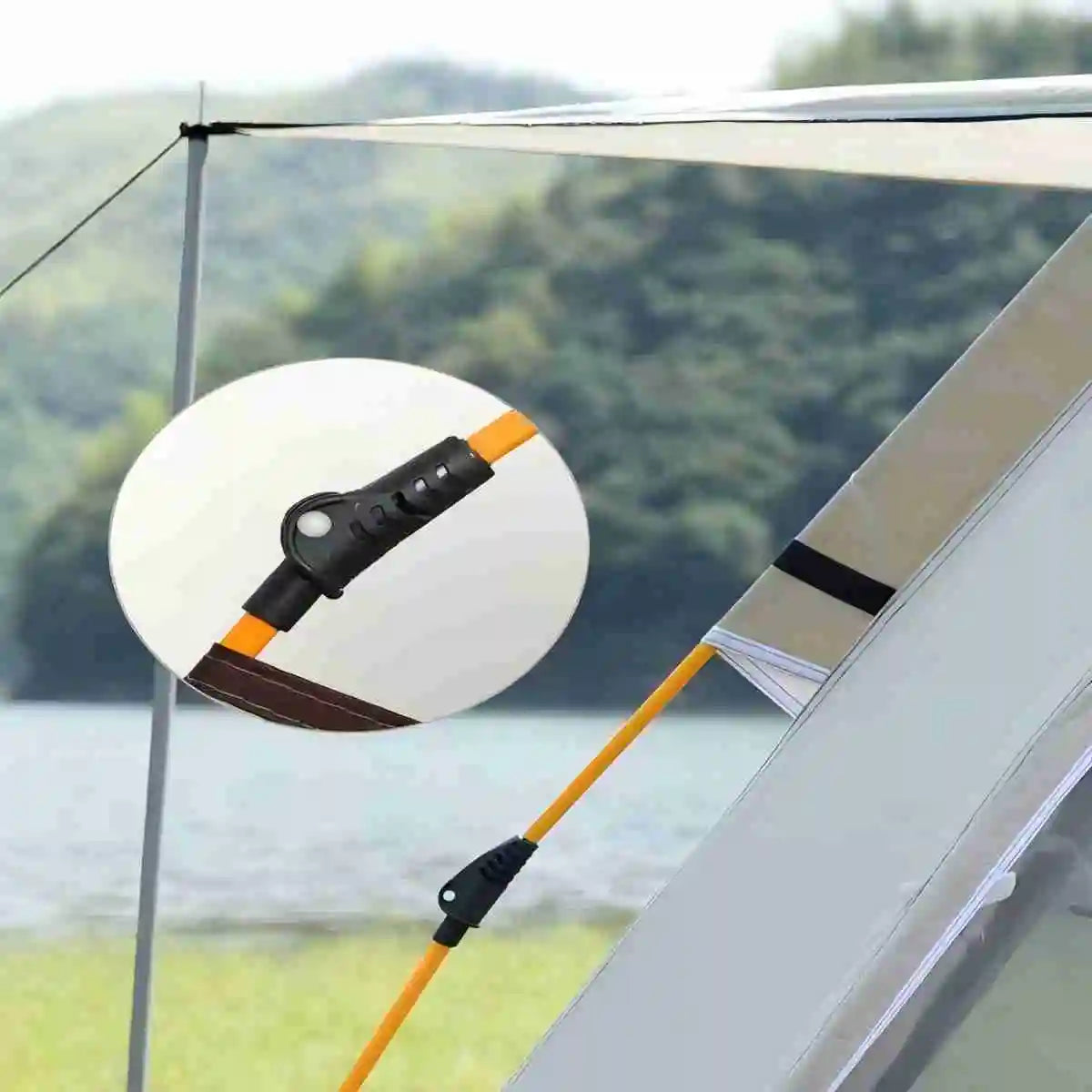 Pakicetus Outdoor Sunshade Camping Tent With Two Doors And Windows - 3Sons Sports & Fitness