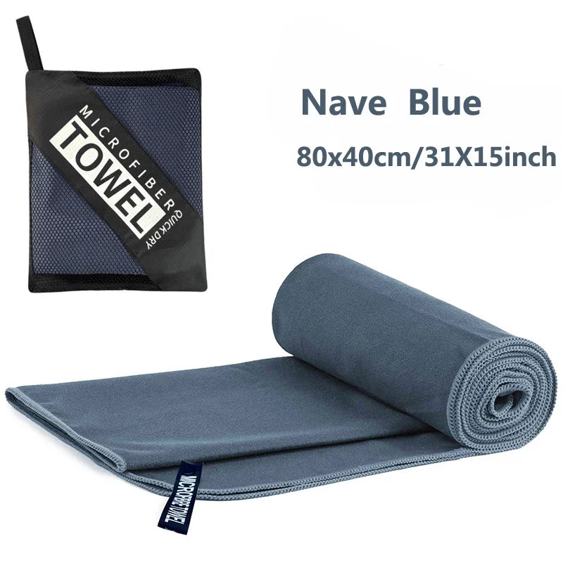 Quick-Dry Microfiber Travel Towel | 40x80cm Super Absorbent Camping & Gym Towel