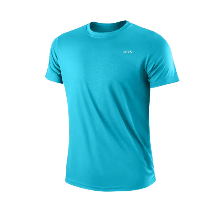 Men's Quick-Dry Short Sleeve Gym Shirt — Moisture-Wicking Training Tee