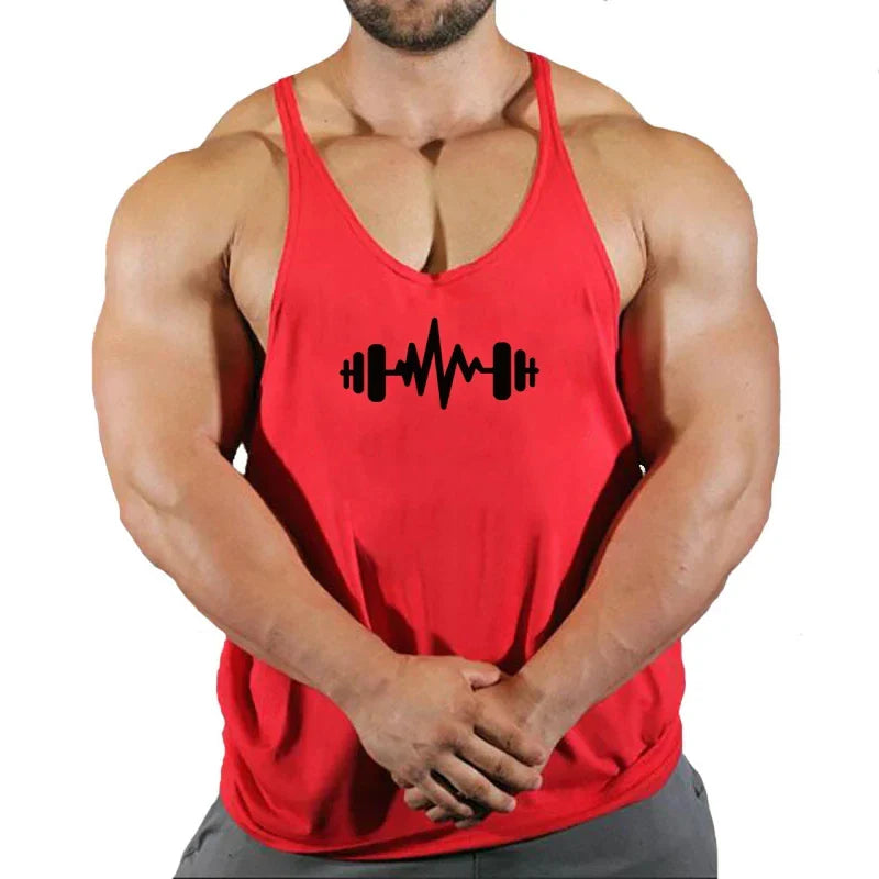 Men's Gym Stringer Singlet — Bodybuilding Muscle Tank Top